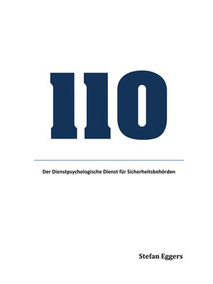 cover image of Der Dienstpsychologische Dienst für Sicherheitsbehörden